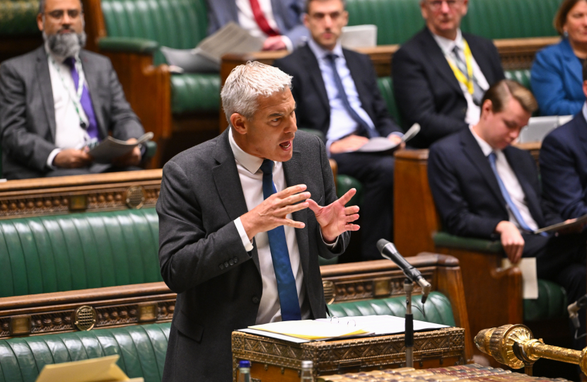 Seve Barclay in Parliament