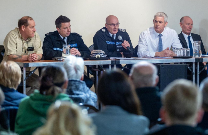 Steve Barclay at public meeting