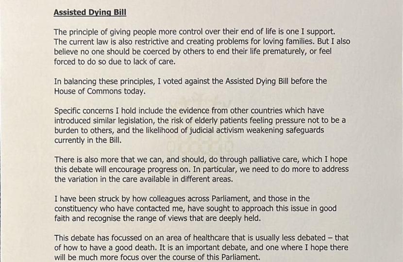 Assisted Dying Bill