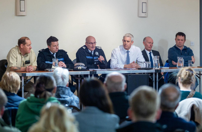 Steve Barclay at public meeting